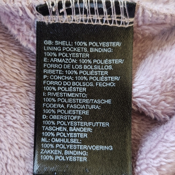 The North Face Sherpa Full Zip Jacket Mauve Purple Pink Fuzzy | Women's Size L - Picture 6 of 8